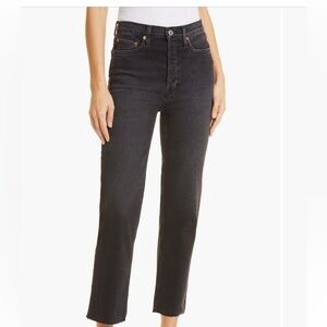 Re/Done Raw Hem Stovepipe Jeans Size 27